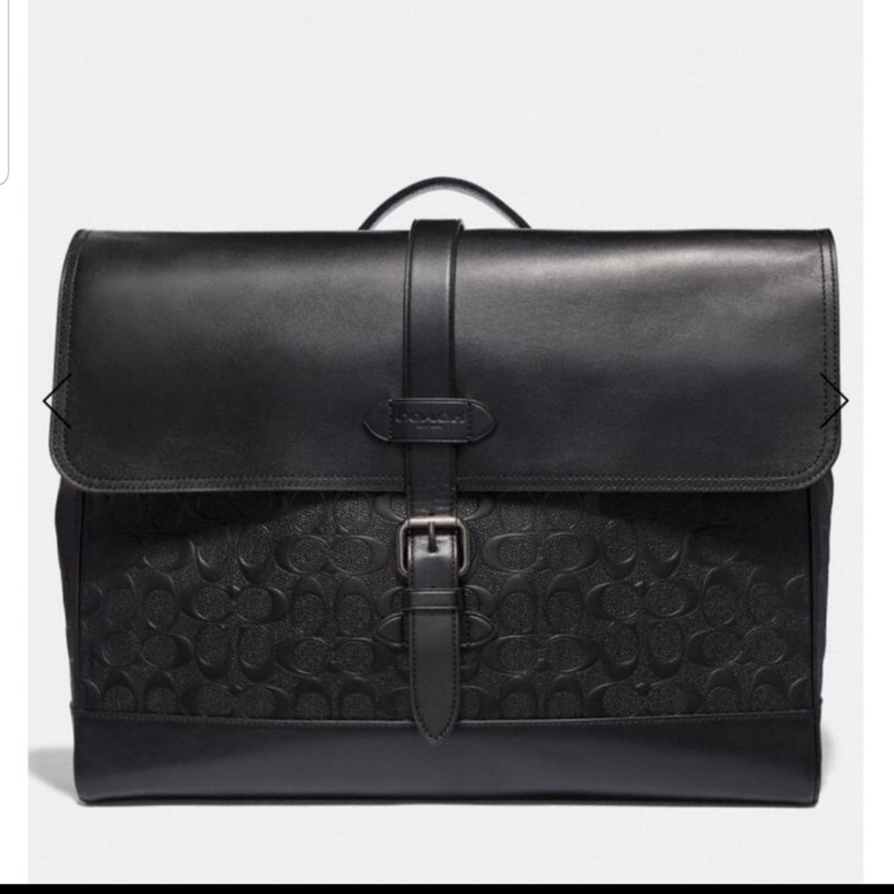 Coach Signature Embossed Messenger Bag